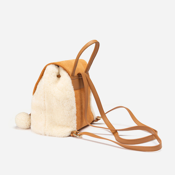 OZWEAR UGG Pompom Fluffy Backpack