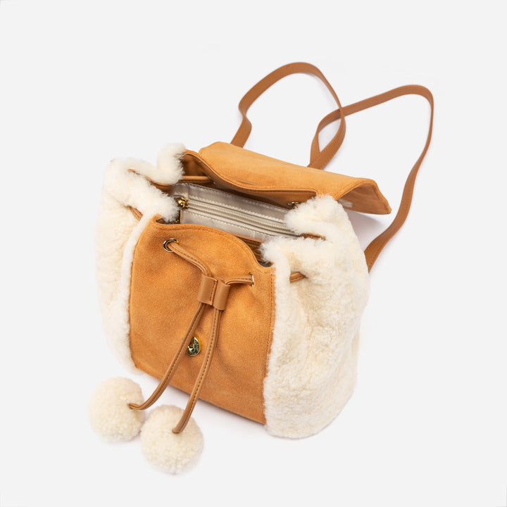OZWEAR UGG Pompom Fluffy Backpack