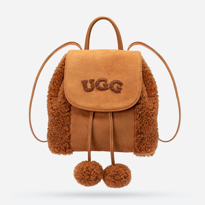 OZWEAR UGG Pompom Fluffy Backpack