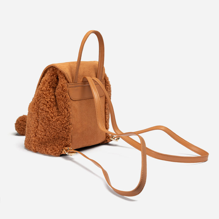 OZWEAR UGG Pompom Fluffy Backpack
