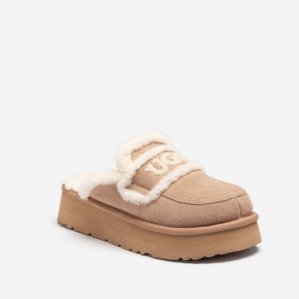 OZWEAR UGG Violet Shearling Platform Slipper