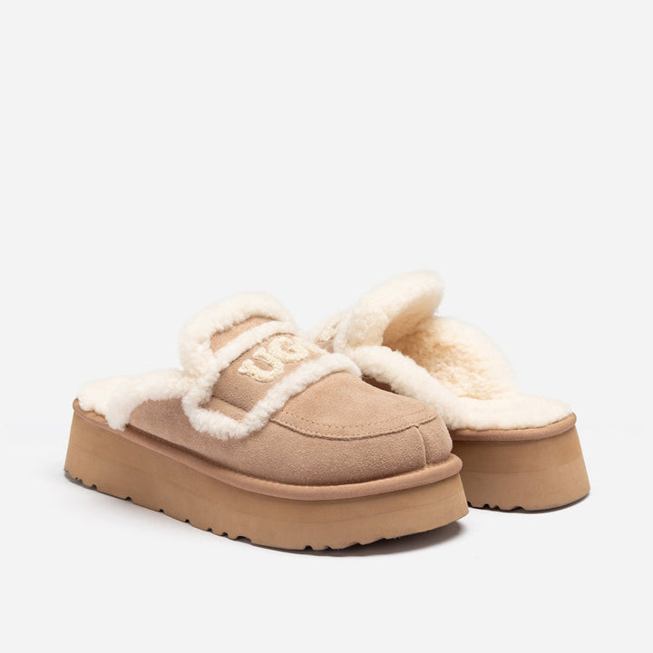 OZWEAR UGG Violet Shearling Platform Slipper