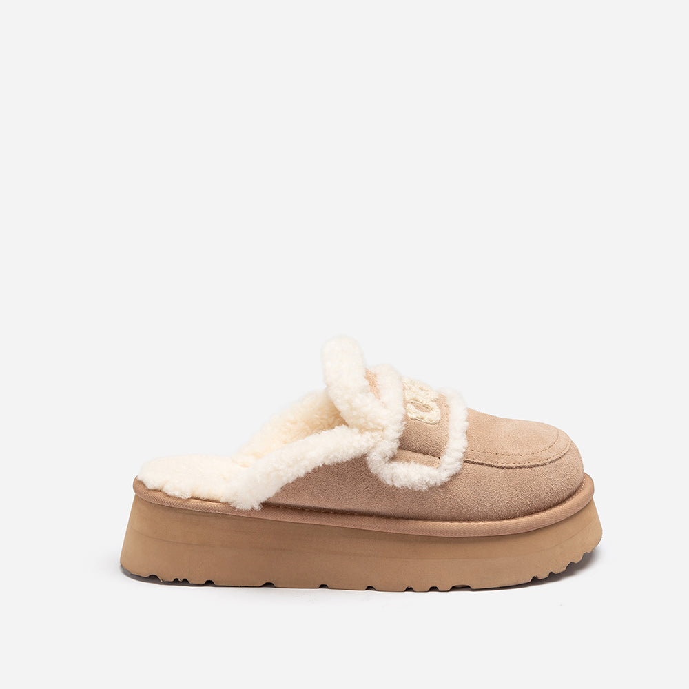 OZWEAR UGG Violet Shearling Platform Slipper