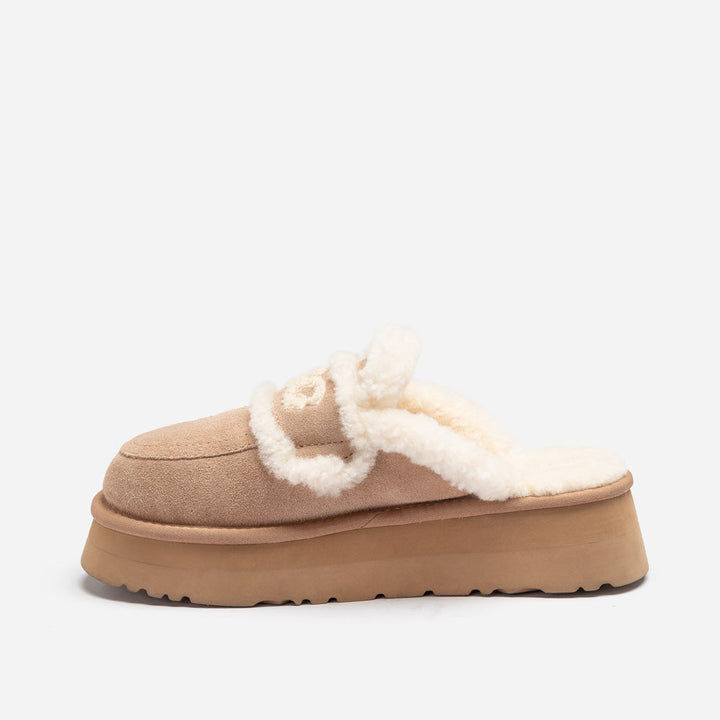 OZWEAR UGG Violet Shearling Platform Slipper