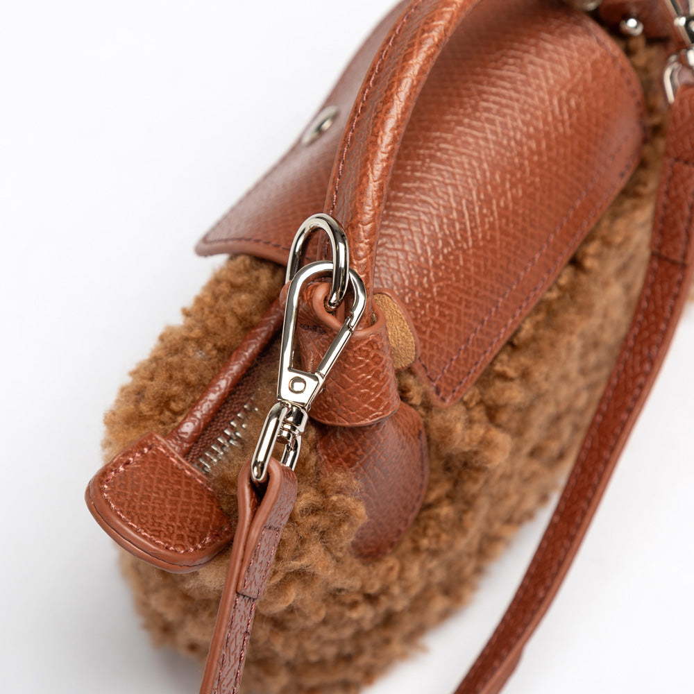 OZWEAR UGG Mini Synthetic Fur Dumpling Bag
