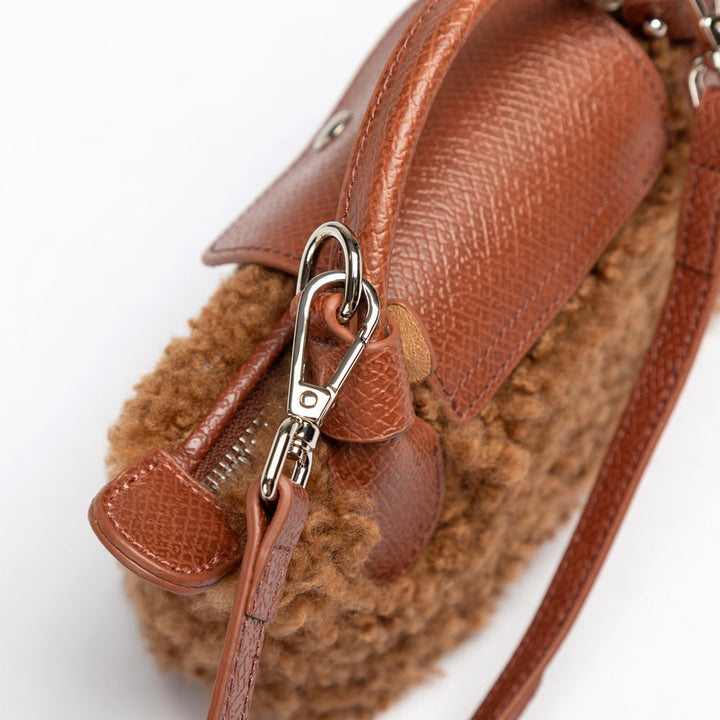 OZWEAR UGG Mini Synthetic Fur Dumpling Bag