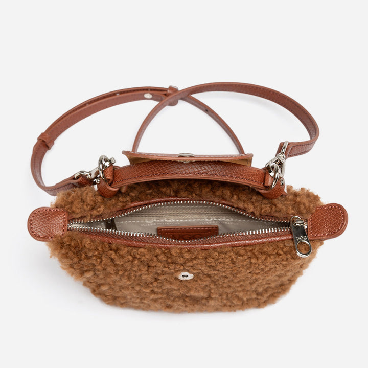 OZWEAR UGG Mini Synthetic Fur Dumpling Bag
