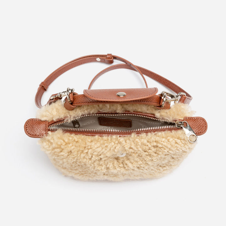 OZWEAR UGG Mini Synthetic Fur Dumpling Bag