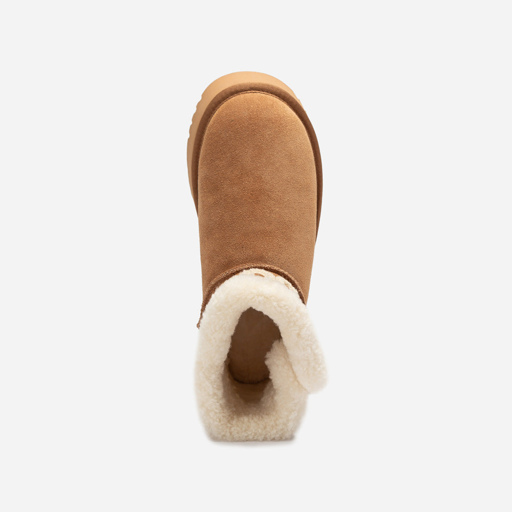 OZWEAR UGG Bondi Matelasse Platform Shearling Mini Boot