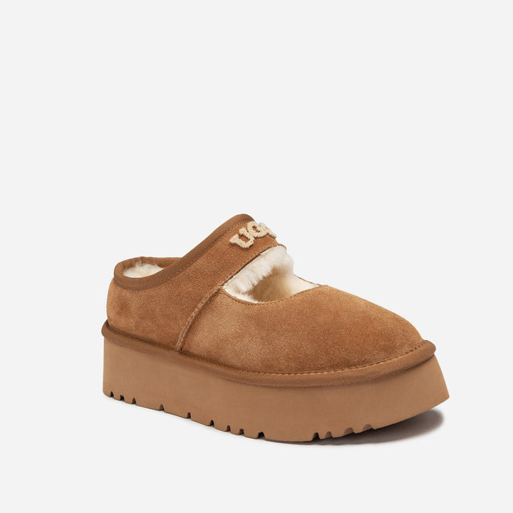 OZWEAR UGG Mary Jane Emb Logo Platform