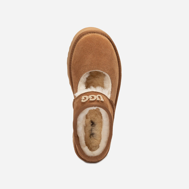 OZWEAR UGG Mary Jane Emb Logo Platform