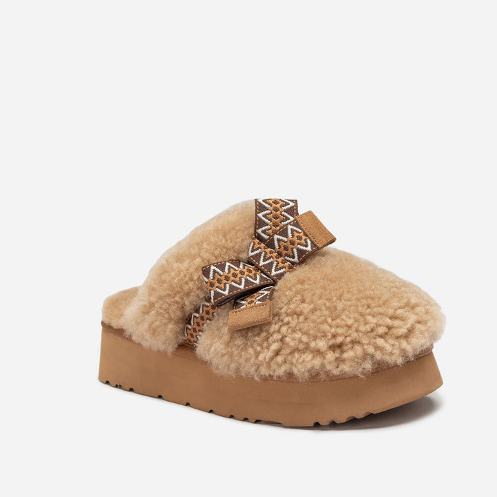 OZWEAR UGG Cemila Shearling Platform Slipper