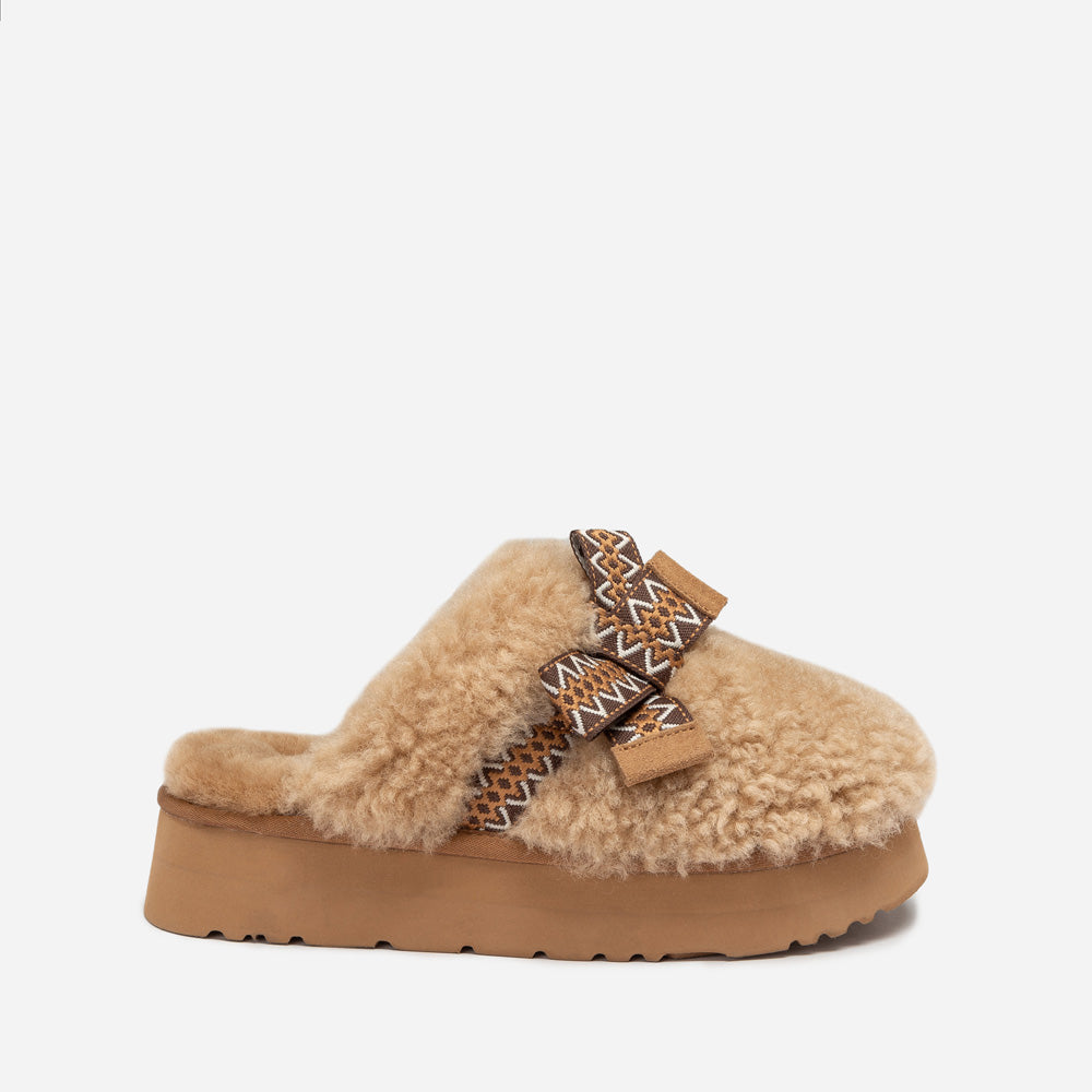 OZWEAR UGG Cemila Shearling Platform Slipper
