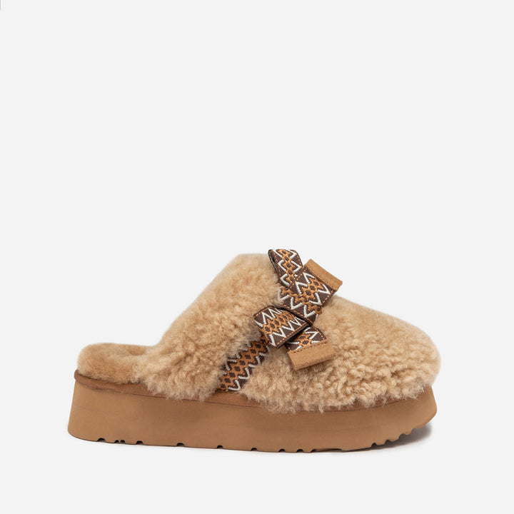 OZWEAR UGG Cemila Shearling Platform Slipper