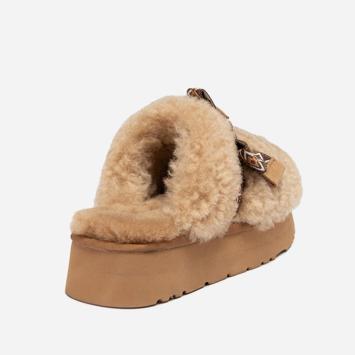 OZWEAR UGG Cemila Shearling Platform Slipper