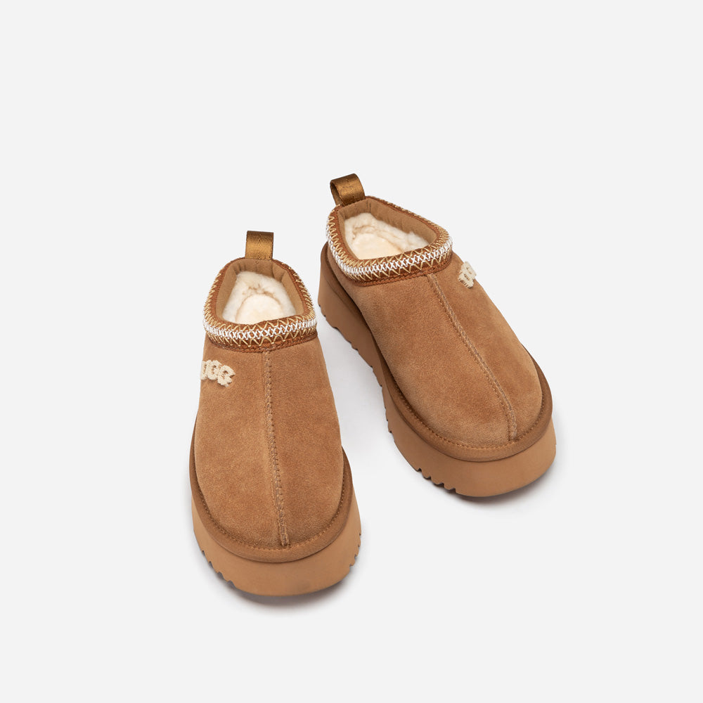 OZWEAR UGG Sydney Embroidery Platform Slipper