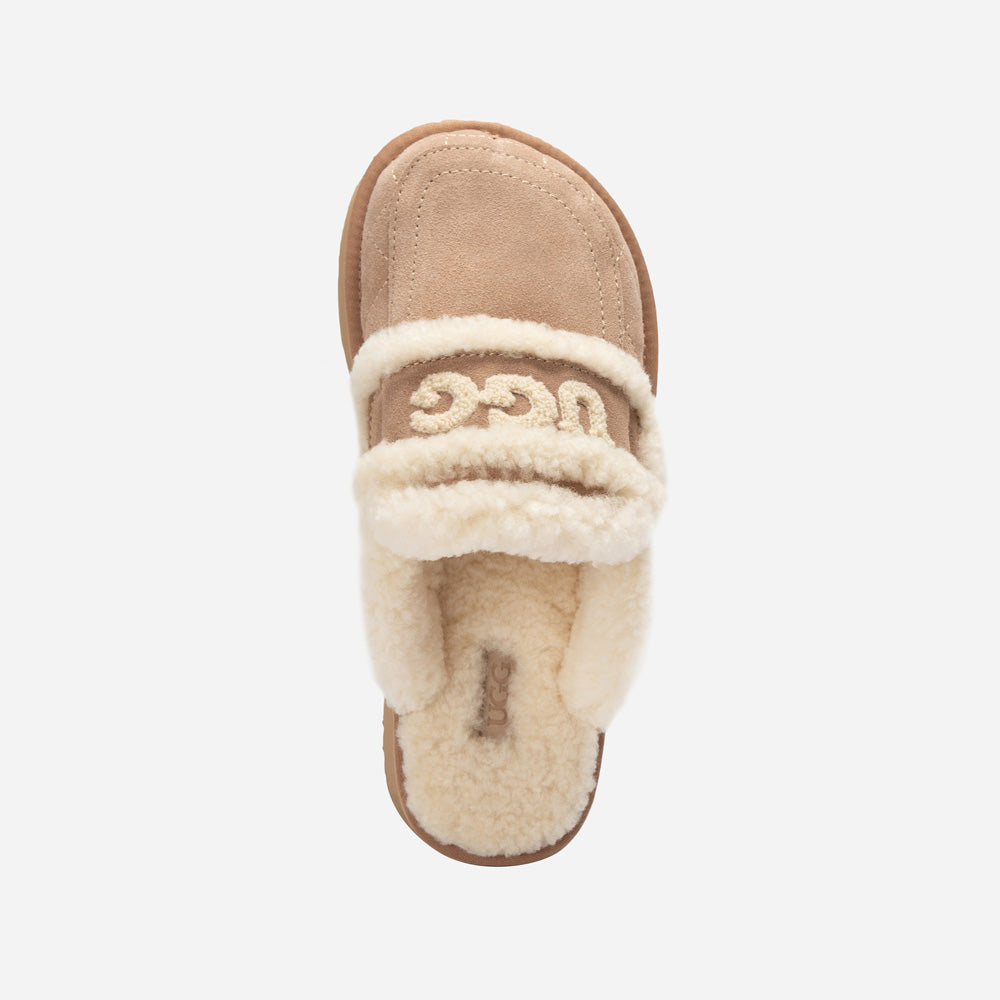 OZWEAR UGG  Violet Matelasse Shearling Platform Slipper