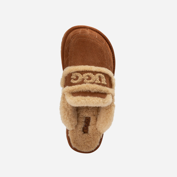 OZWEAR UGG  Violet Matelasse Shearling Platform Slipper