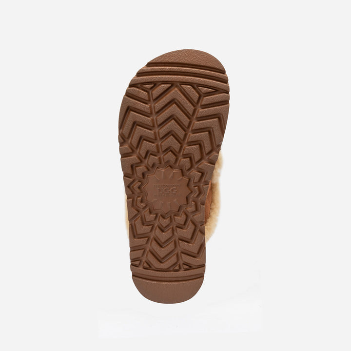 OZWEAR UGG  Violet Matelasse Shearling Platform Slipper