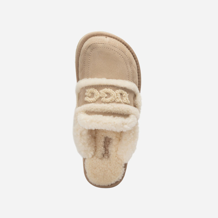OZWEAR UGG  Violet Matelasse Shearling Platform Slipper
