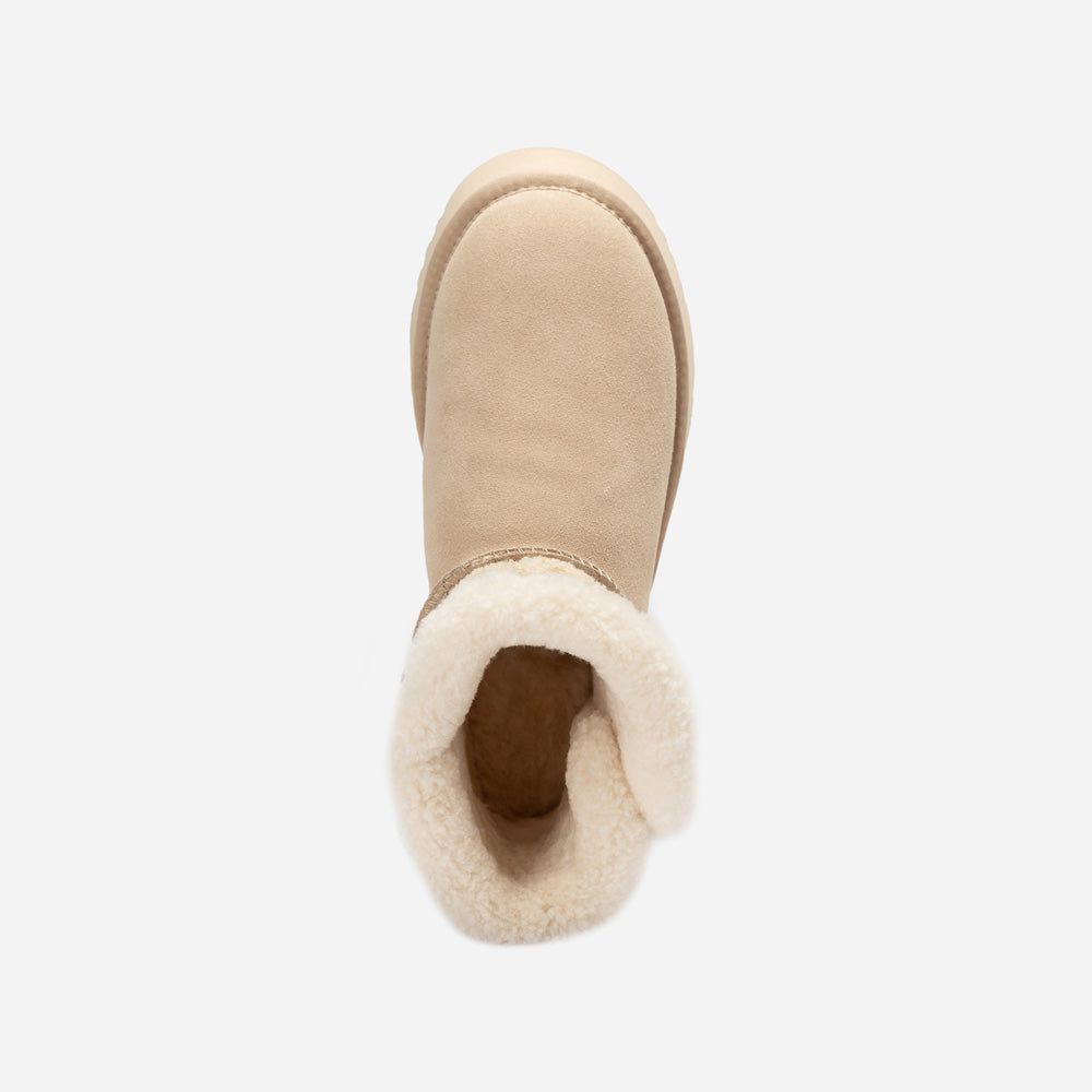 OZWEAR UGG Bondi Matelasse Platform Shearling Mini Boot