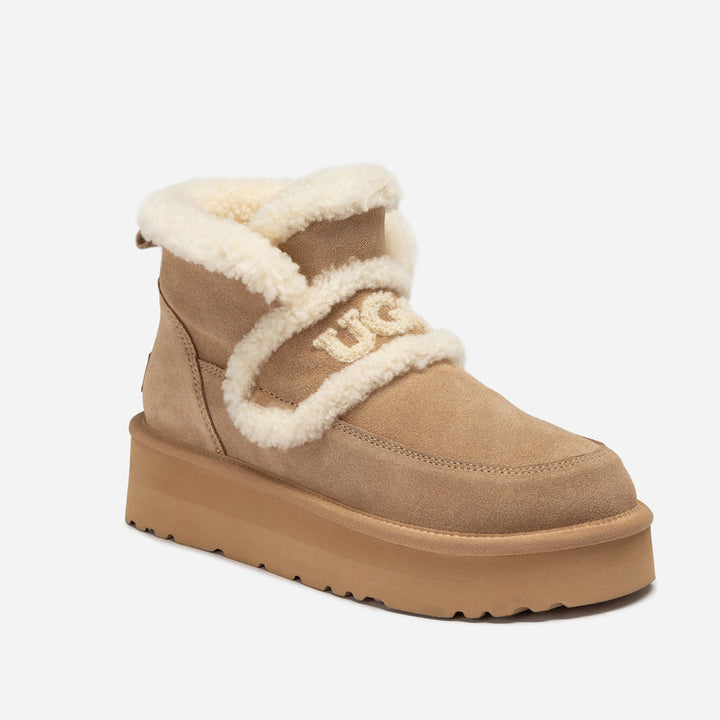 OZWEAR UGG Violet Shearling Platform Boot
