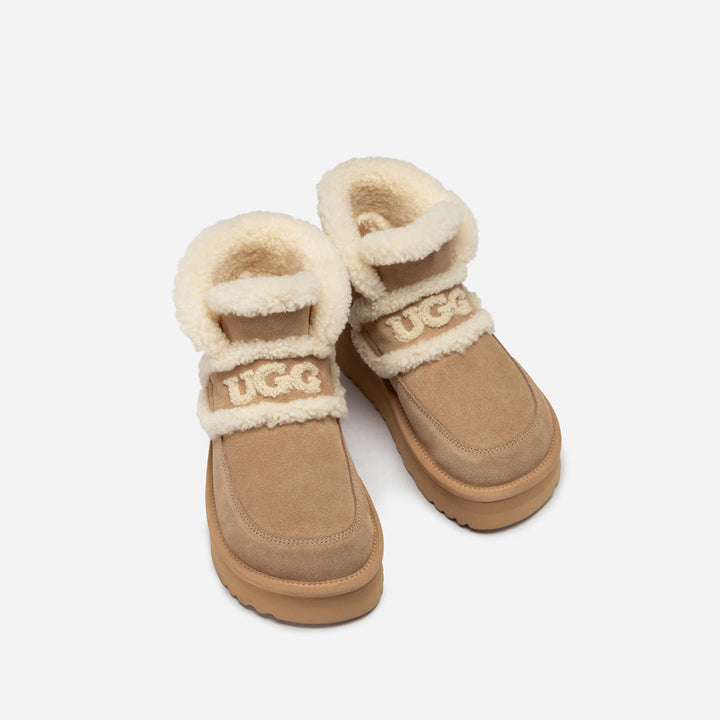OZWEAR UGG Violet Shearling Platform Boot