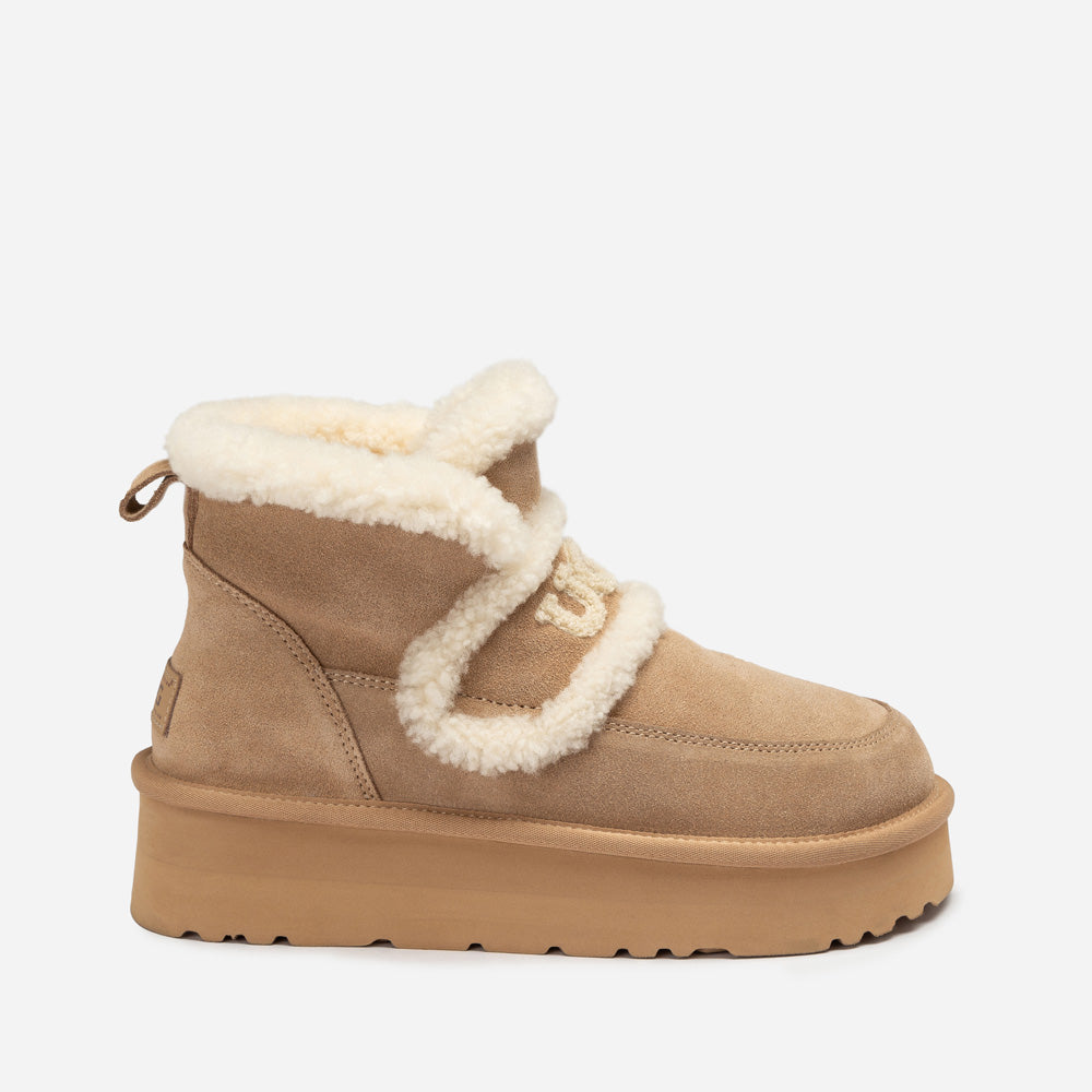 OZWEAR UGG Violet Shearling Platform Boot