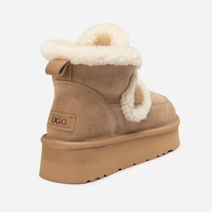 OZWEAR UGG Violet Shearling Platform Boot