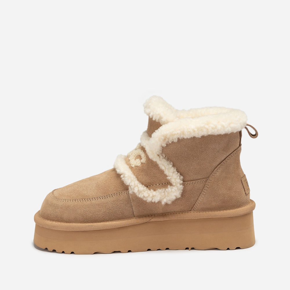OZWEAR UGG Violet Shearling Platform Boot