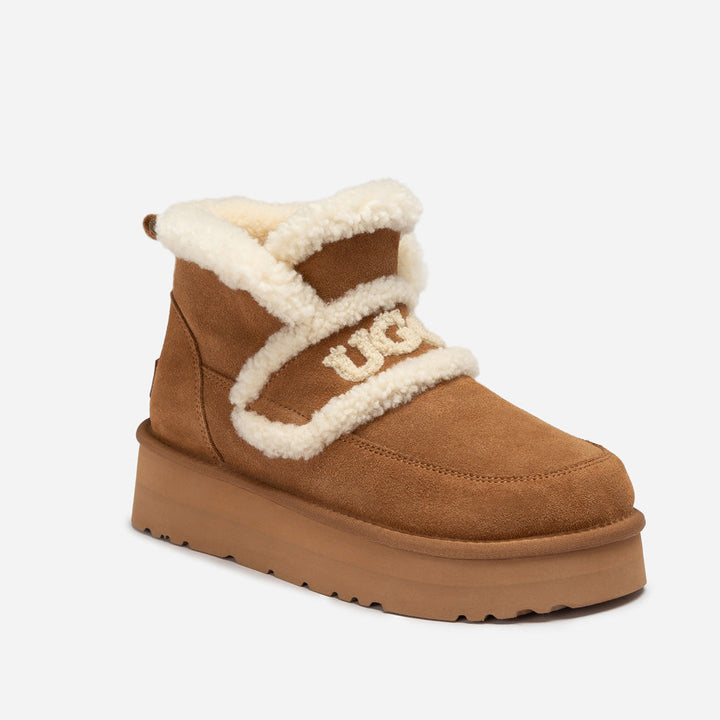 OZWEAR UGG Violet Shearling Platform Boot
