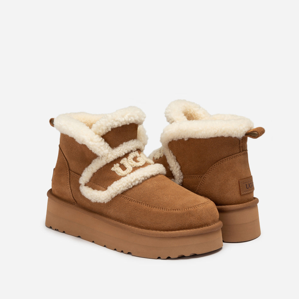 OZWEAR UGG Violet Shearling Platform Boot