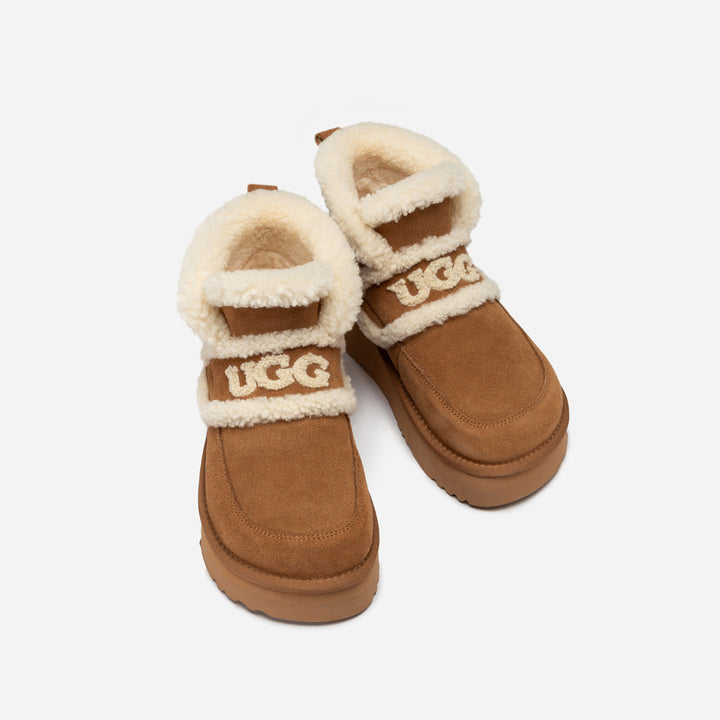 OZWEAR UGG Violet Shearling Platform Boot