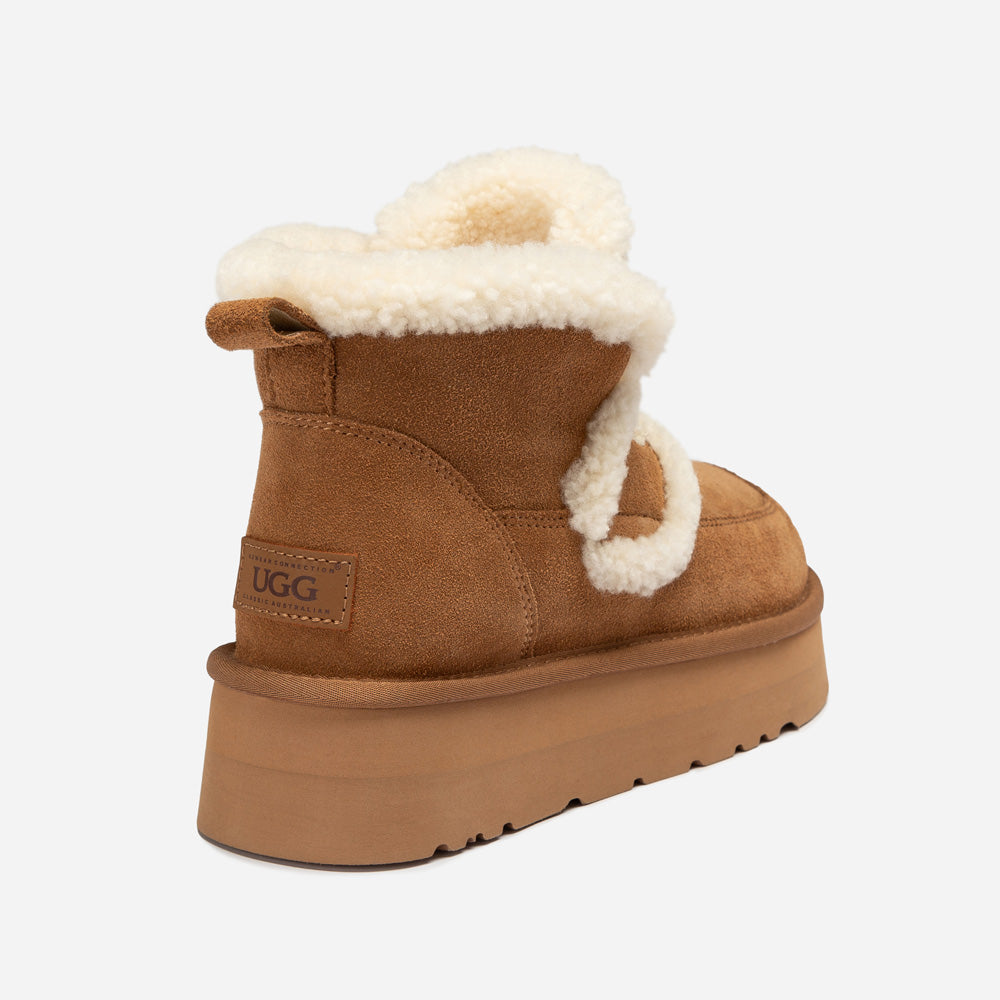 OZWEAR UGG Violet Shearling Platform Boot