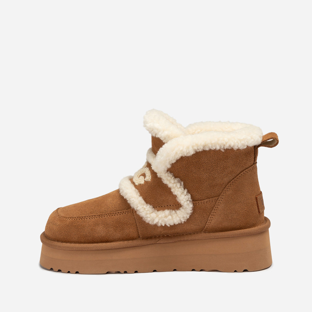 OZWEAR UGG Violet Shearling Platform Boot