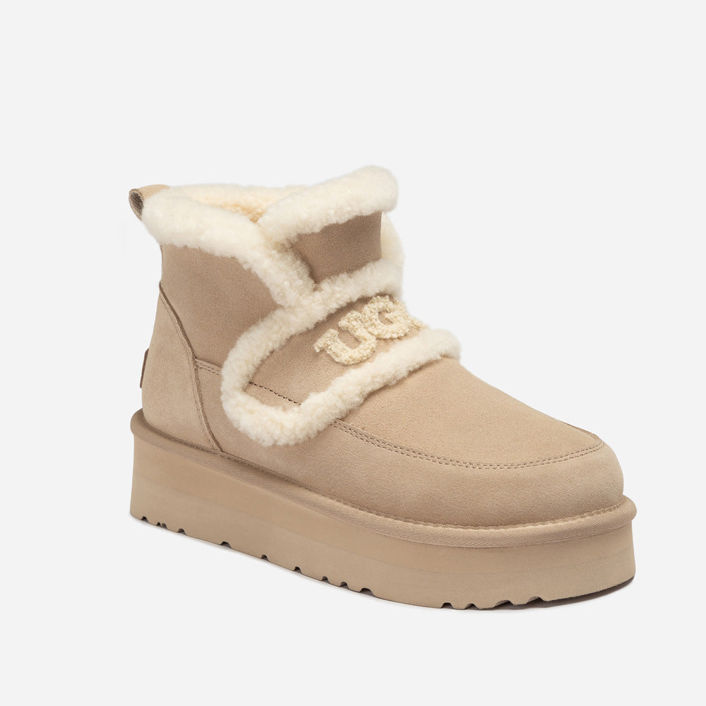OZWEAR UGG Violet Shearling Platform Boot