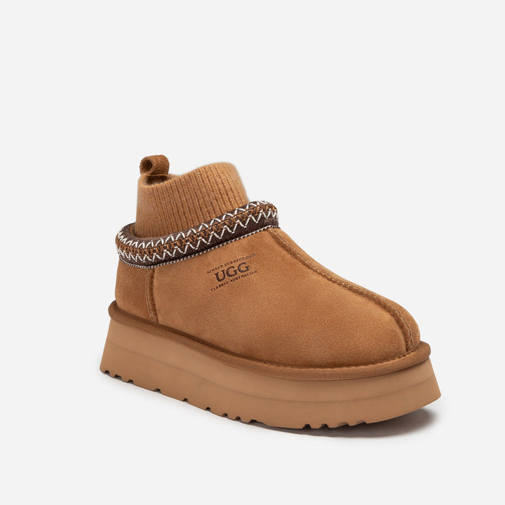 OZWEAR UGG Sydney Knit Platform Slipper