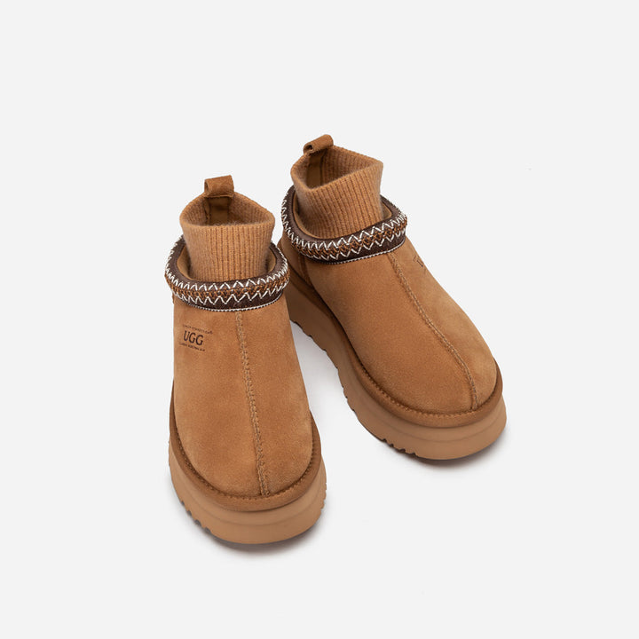 OZWEAR UGG Sydney Knit Platform Slipper