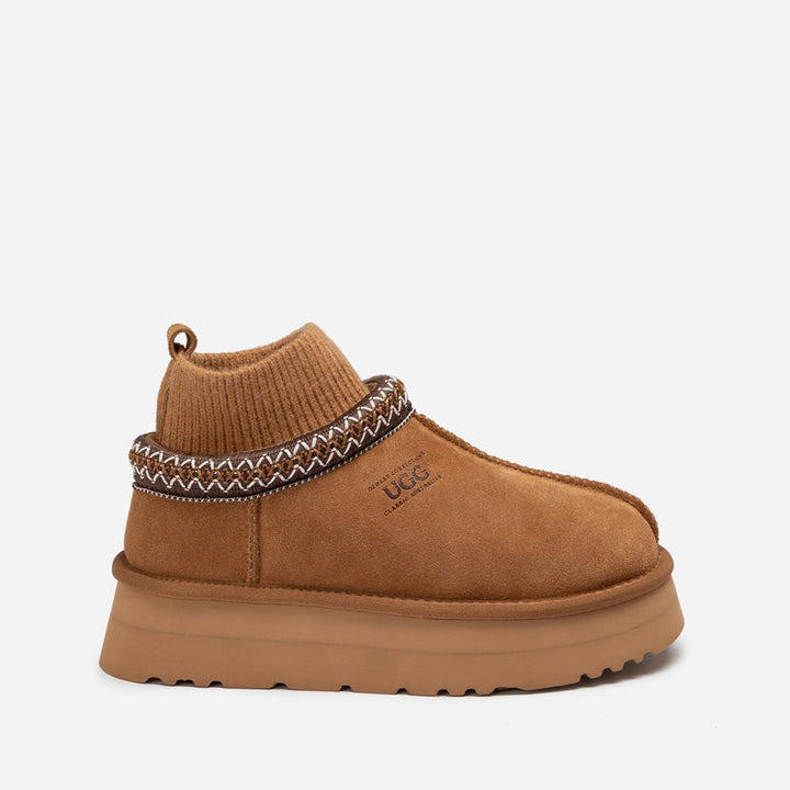 OZWEAR UGG Sydney Knit Platform Slipper