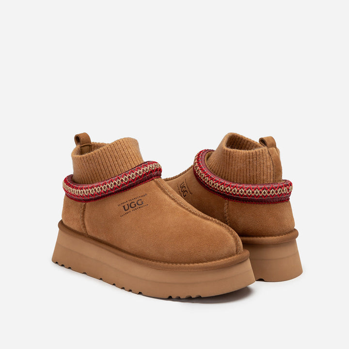OZWEAR UGG Sydney Knit Platform Slipper