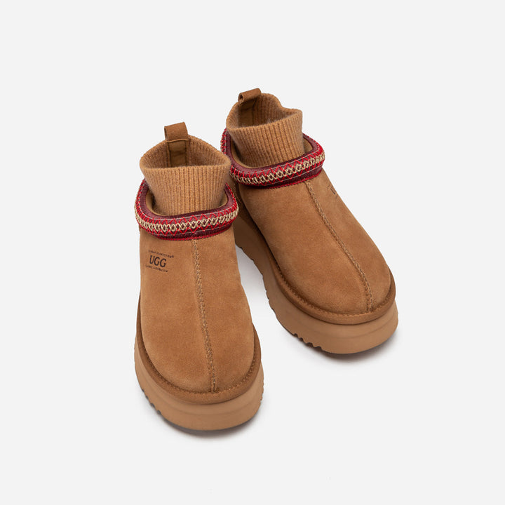 OZWEAR UGG Sydney Knit Platform Slipper