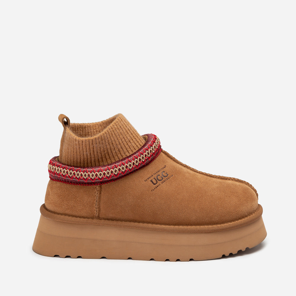 OZWEAR UGG Sydney Knit Platform Slipper