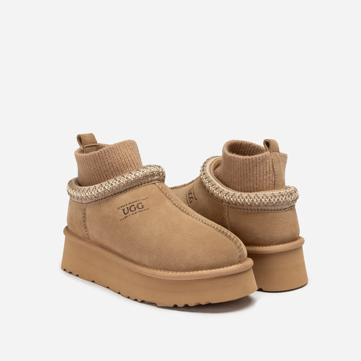 OZWEAR UGG Sydney Knit Platform Slipper