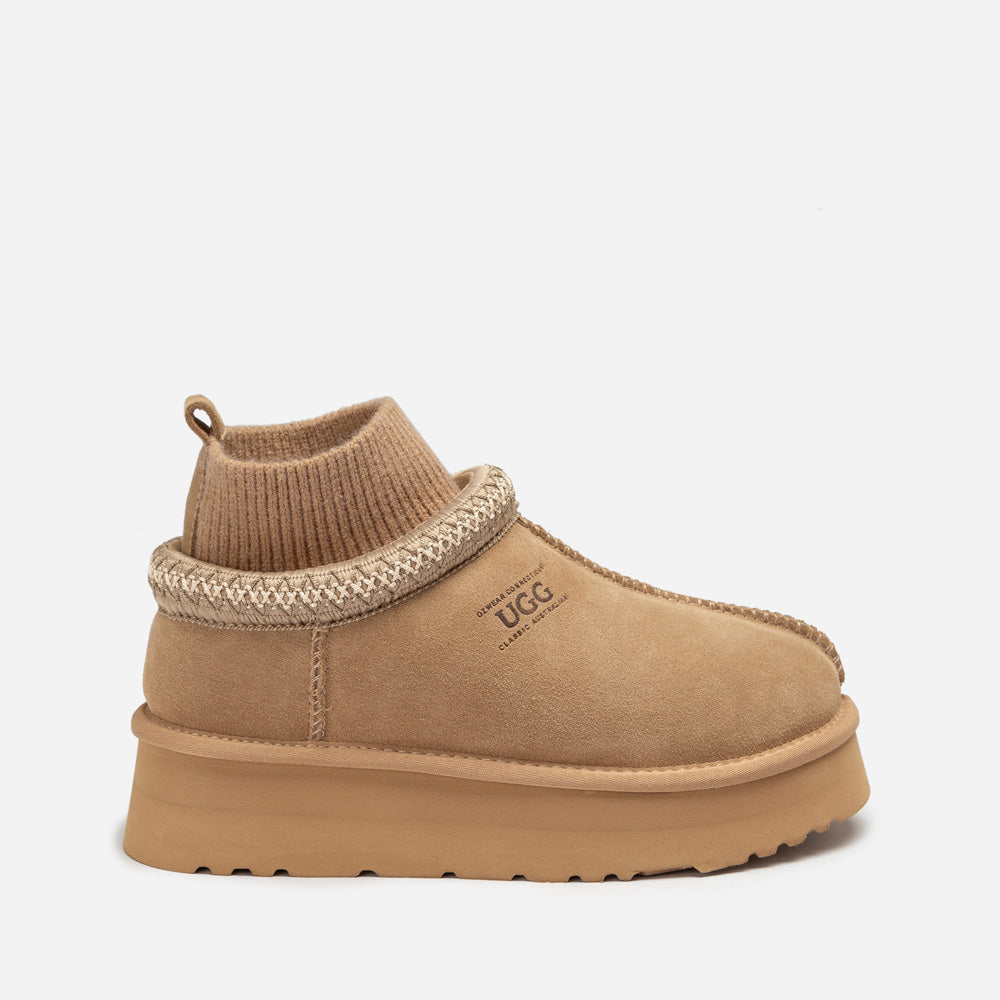 OZWEAR UGG Sydney Knit Platform Slipper