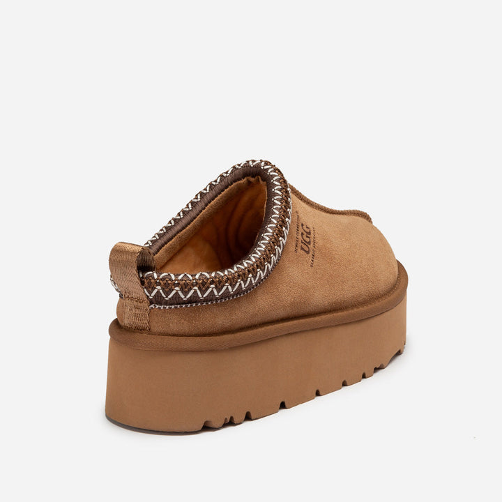 OZWEAR UGG Sydney Spring Platform Slipper (Water Resistant) (Detachable Wool Insole)