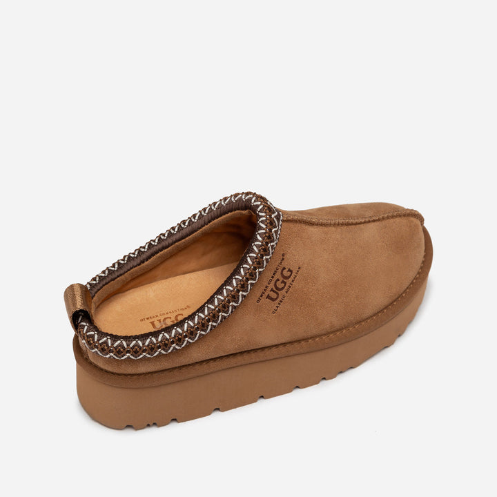 OZWEAR UGG Sydney Spring Platform Slipper (Water Resistant) (Detachable Wool Insole)