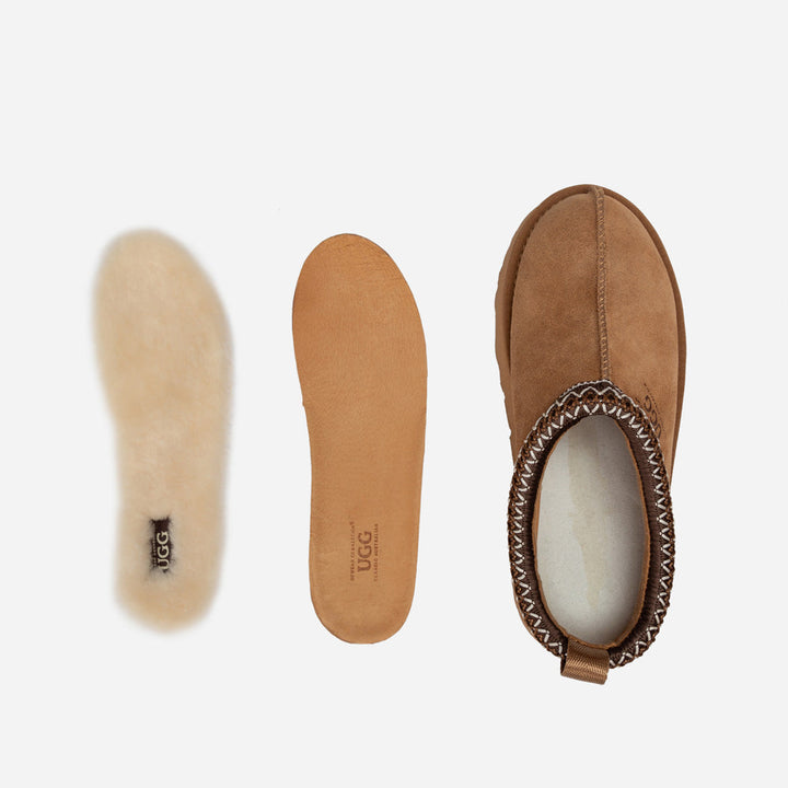 OZWEAR UGG Sydney Spring Platform Slipper (Water Resistant) (Detachable Wool Insole)