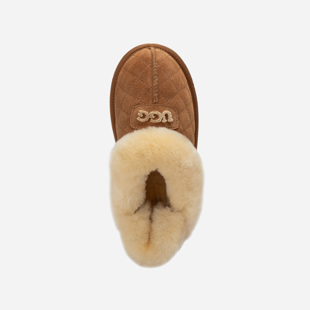 OZWEAR UGG Coquette Matelasse Emb Logo Slipper( Detachable Feature)