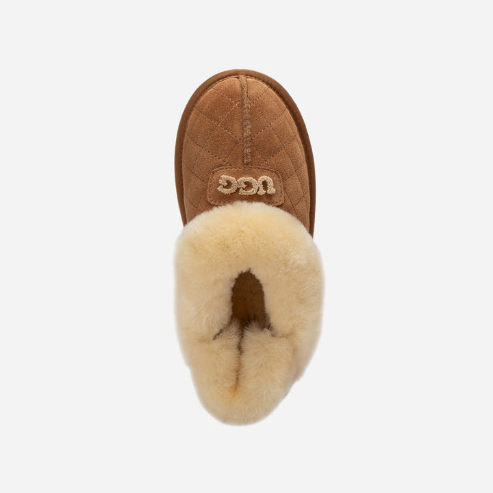 OZWEAR UGG Coquette Matelasse Emb Logo Slipper( Detachable Feature)