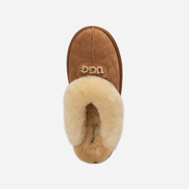OZWEAR UGG Coquette Matelasse Emb Logo Slipper( Detachable Feature)